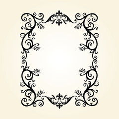 Floral Frame Free Vector Design