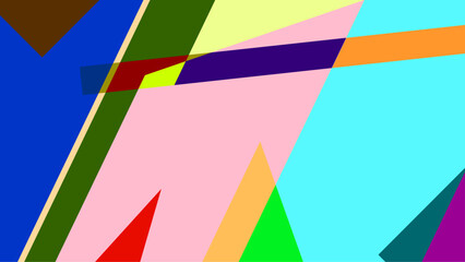 Obraz premium Aesthetic colorful background vector abstract shapes design