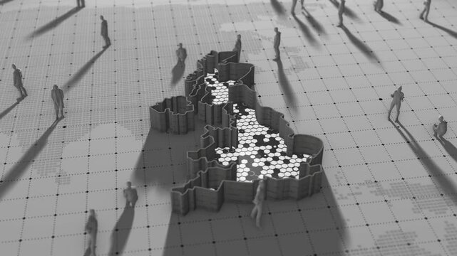 UK Map People Population Growth Immigration and Border Control