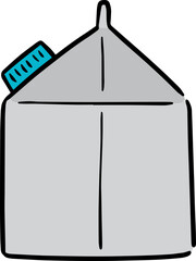Illustration of milk box
