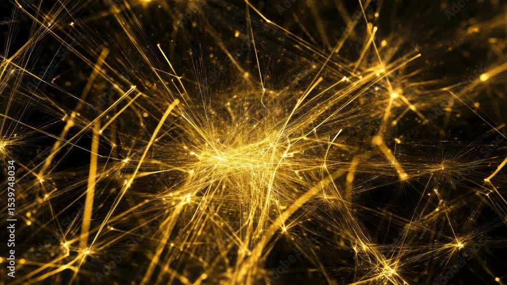 Poster A close-up shot of a cluster of yellow lights, great for use in product design or technology concept images