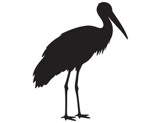 Fototapeta premium STORK BIRD SILHOUETTE