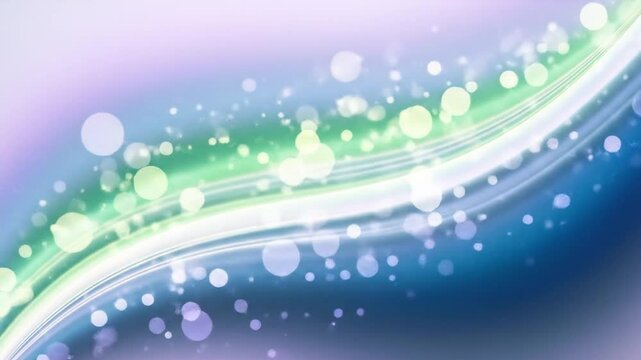 A bright, abstract blue vector background with blurred bokeh circles, shiny bubbles, and a subtle winter wave pattern perfect for Christmas illustrations or a decorative wallpaper