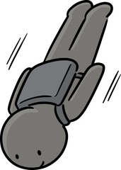 Illustration of parachuter
