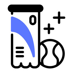 This Padel Ball Tube icon is suitable for Padel, Racket Sport, etc