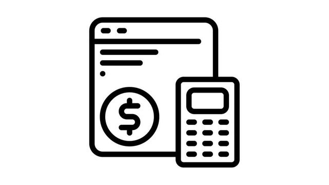 Budget tracker Animation Icon