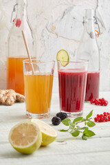 Ginger beer with berries nonalcoholic