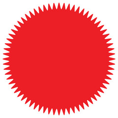 Red Starburst Seal