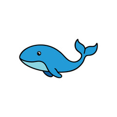 dolphin  on white background vector art