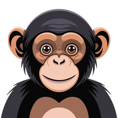 Obraz premium gorilla mascot face isolated vector illustration