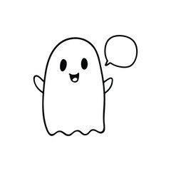 funny cartoon android on white background vector art