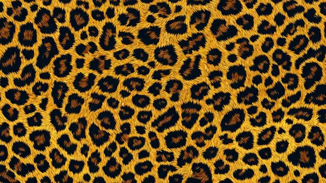 Dynamic leopard print patterns seamlessly transition across textured surface