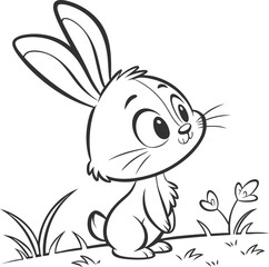 Obraz premium easter bunny with egg