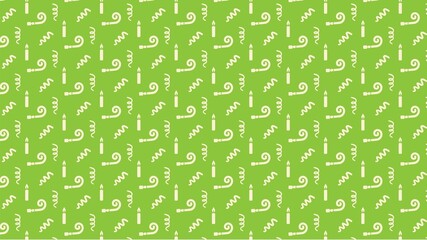 Vector seamless party baloon cake poppers pattern multicolored