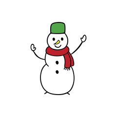 snowman with broom