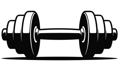 dumbbell isolated on white background