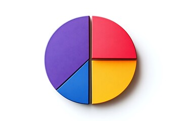 Simple circular chart featuring four clean, flat-color segments.