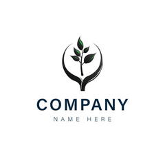 Obraz premium Creative modern minimalist Agro farm logo design 
