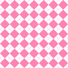 Spring plaid seamless patterns, Pastel pink doodle check and grid seamless vector pattern