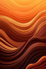 Abstract wavy orange background	
