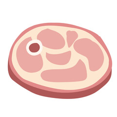 Obraz premium Illustration of delicious and fatty beef