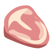 vector illustration of ham