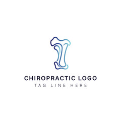 Creative modern minimalist  Chiropractic logo design 