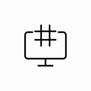 html programming icon sign vector