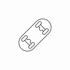 skating board icon sign vector