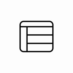 spreadsheet application icon sign vector