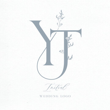YT Initial Wedding Logo Monogram