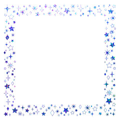 ホログラム_フレーム_星_四角