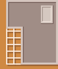 House Top View Illustration