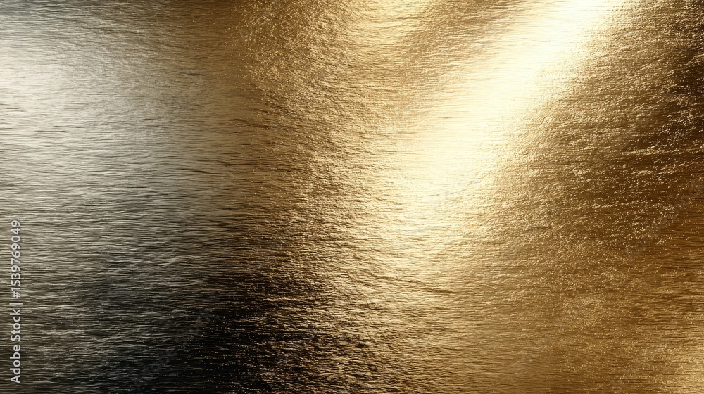 Aufkleber metallic gold abstract texture with smooth gradient transitions and subtle reflections, minimalist l