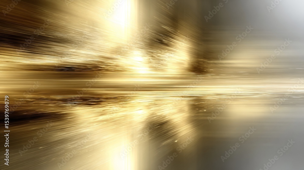 Aufkleber metallic gold abstract texture with smooth gradient transitions and subtle reflections, minimalist l