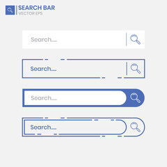 Fototapeta premium cool elegant website search bar design