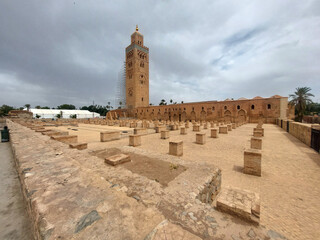 Koutobia mosque, Islamic landmark, Marrakesh, Morocco