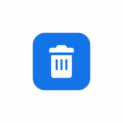 bin dispose icon sign vector