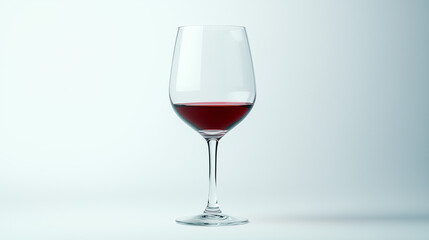 Wine glass in white background