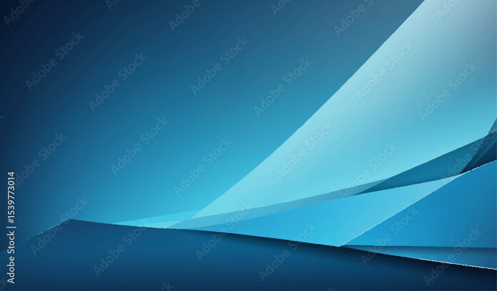 Poster abstract blue background with dynamic lines and a futuristic wave pattern, ideal for a modern busine