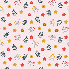 Obraz premium Seamless background floral pattern with flowers