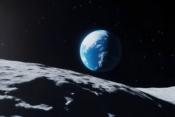 The Earth as Seen from the Surface of the Moon