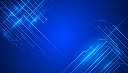 Abstract Blue Tech Background.