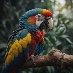 Obraz premium red and yellow macaw