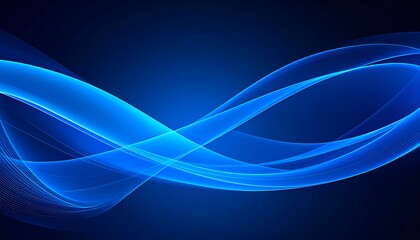 Abstract Blue Wave Background. (4)
