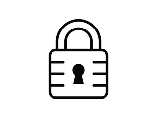 Padlock Secure Lock Vector, Protection Icon Design