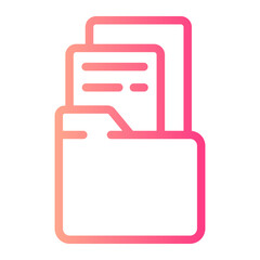 Fototapeta premium folder gradient icon
