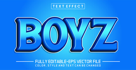 Boyz  font Text effect editable