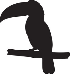 TOUCAN BIRD SILHOUETTE