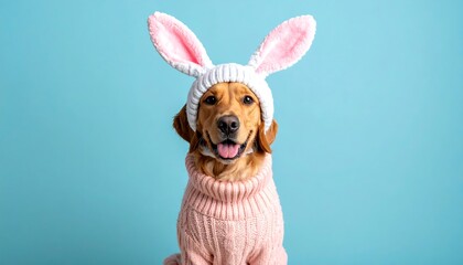 Golden Retriever Easter Bunny Costume.